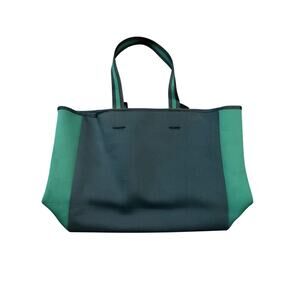 Summersalt neoprene beach tote green colorblock